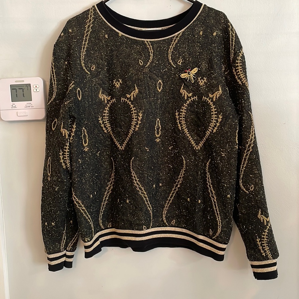 Metallic sweater